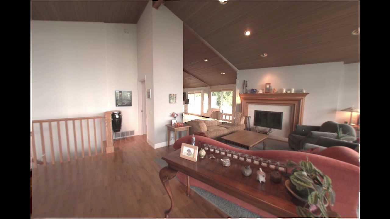 Photorealistic rendering of a remodeled home interior